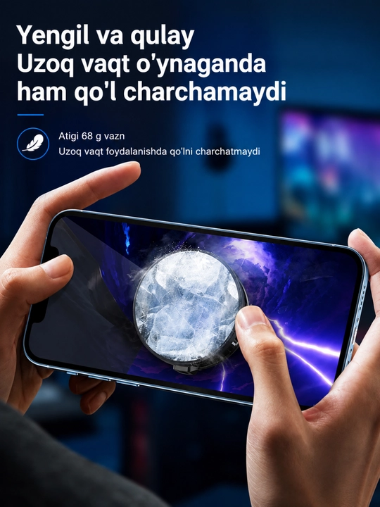 Telefon sovutishgich, Sovutgich, MEMO CX07, Kuler, RGB sovutish mobil telefon uchun