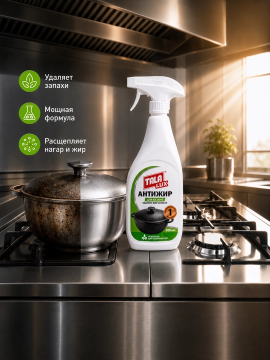 Qozon uchun tozalovchi vosita, 600 ml - 