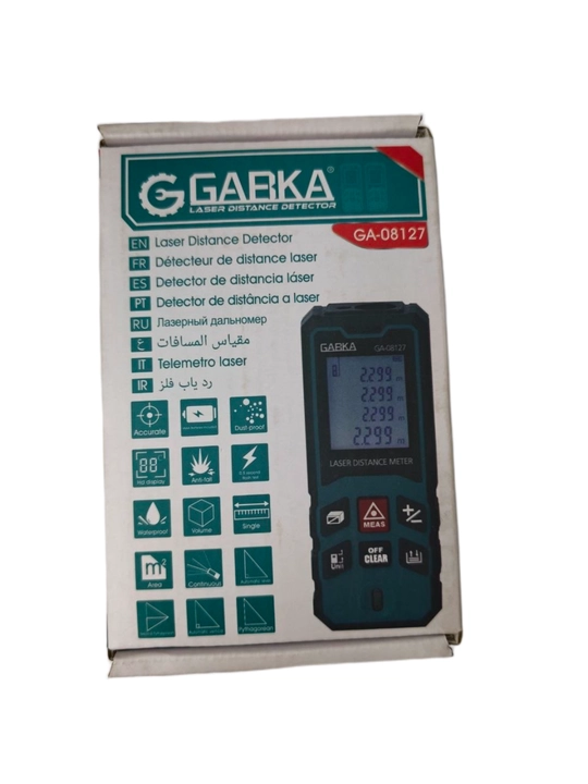 Garka lazerli masofa o‘lchagichi ixcham elektron o‘lchov asbobi