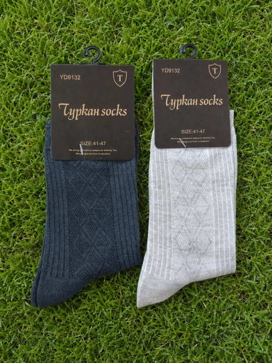 Erkaklar uchun klassik Typkah Socks naqshli paypoqlar, 41–47 o‘lcham, turli ranglarda