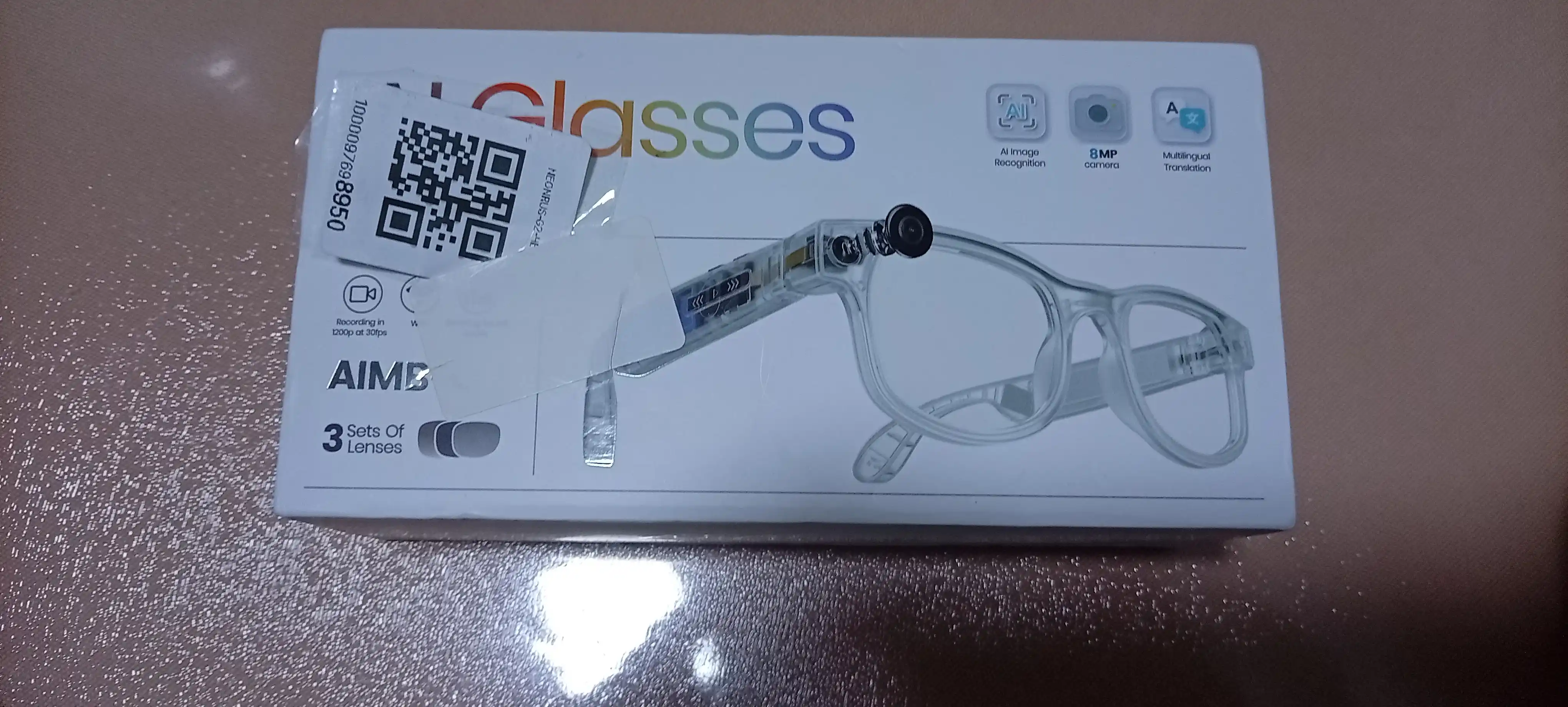 AIMB G2 smart ko‘zoynaklari kamerali, AI yordamchi va Bluetooth garnitura bilan