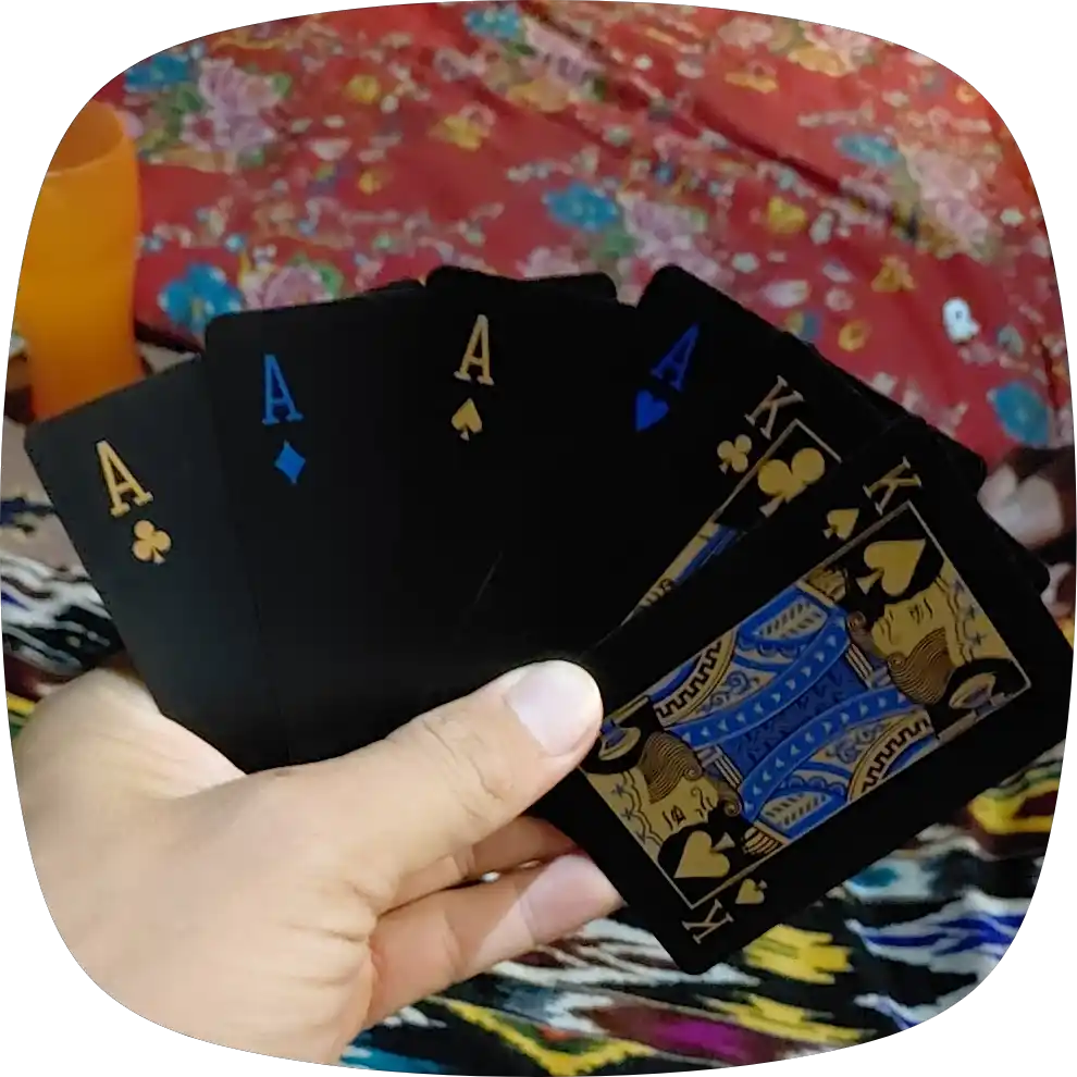 Разноцветные карты для покера, фокусов, прочих игр, пластиковые, 1 колода 54 шт