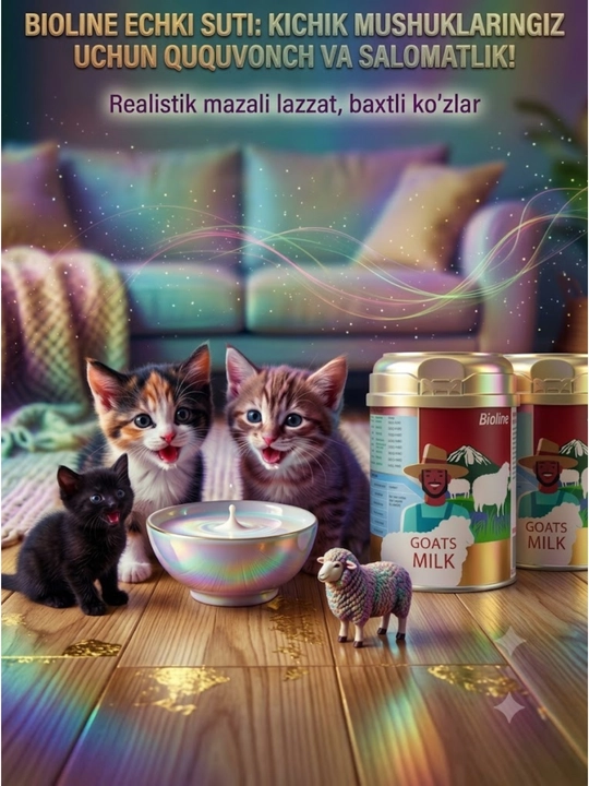 Молоко козье сухое для кошек и собак, 200 г - 