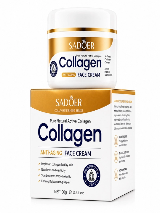 SADOER Collagen крем для лица с коллагеном, увлажняющий, 100 г - 