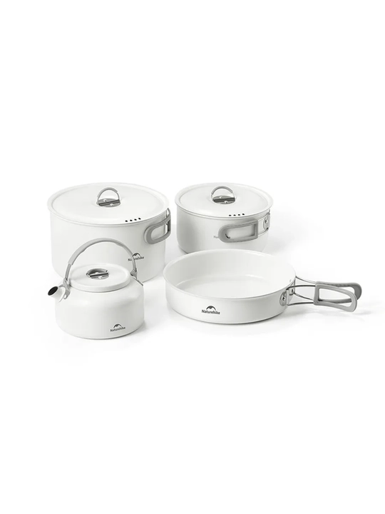 Naturehike CNK2450CF013 sayyohlik idishlar to‘plami, keramika qoplama - 
