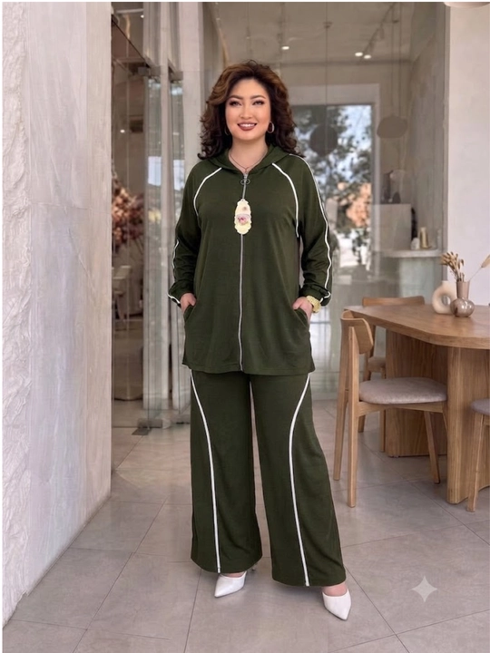 Ayollar dvoykasi, ayollar kostyumi, oversize, turk trikotaji, kundalik kiyim 48–60