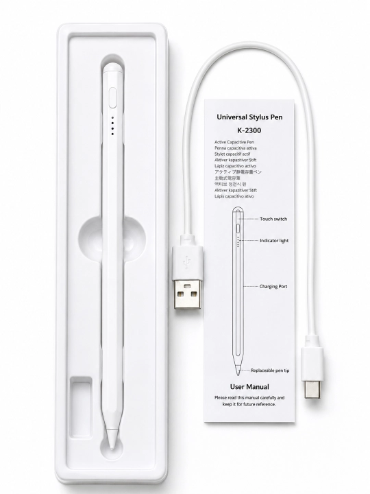 Planshet va smartfon uchun universal stilus, Type-C, sensorli, iOS Android Windows uchun