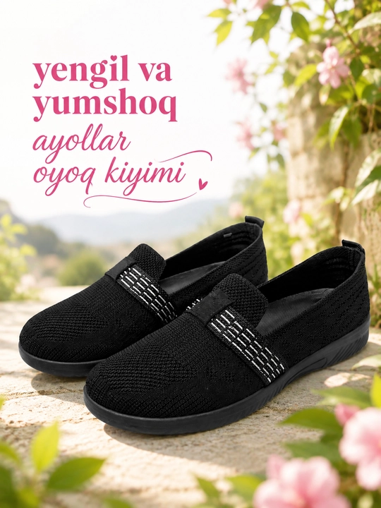Ayollar uchun yozgi oyoq kiyim, yengil va qulay, 36–41 razmer - 