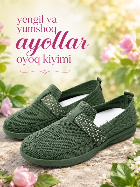 Ayollar uchun yozgi oyoq kiyim, yengil va qulay, 36–41 razmer - 