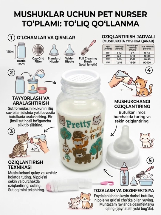 Набор для искусственного кормления животных PRETTY
