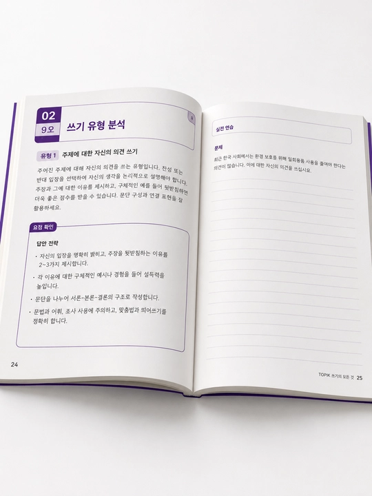 Topik 모든 것 쓰기 A4