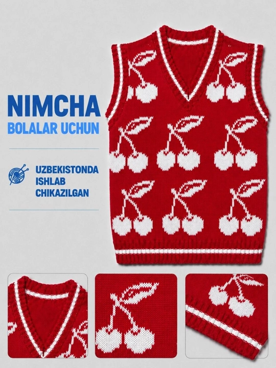 2 Yoshli bolalar uchun issiq nimcha — turkiya iplaridan to‘qilgan bolalar kiyimi - 