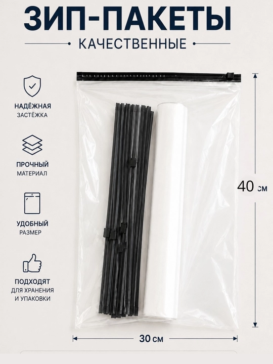 Зип-пакет, пакет, пакет для упаковки, zip lock, упаковочный пакет - 