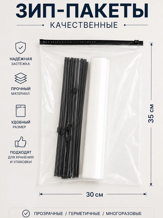 Зип-пакет, пакет, пакет для упаковки, zip lock, упаковочный пакет - 