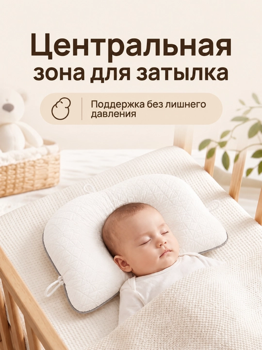 Bolalar uchun ortopedik yostiq, chaqaloqlar uchun yostiqcha, 40×25 sm