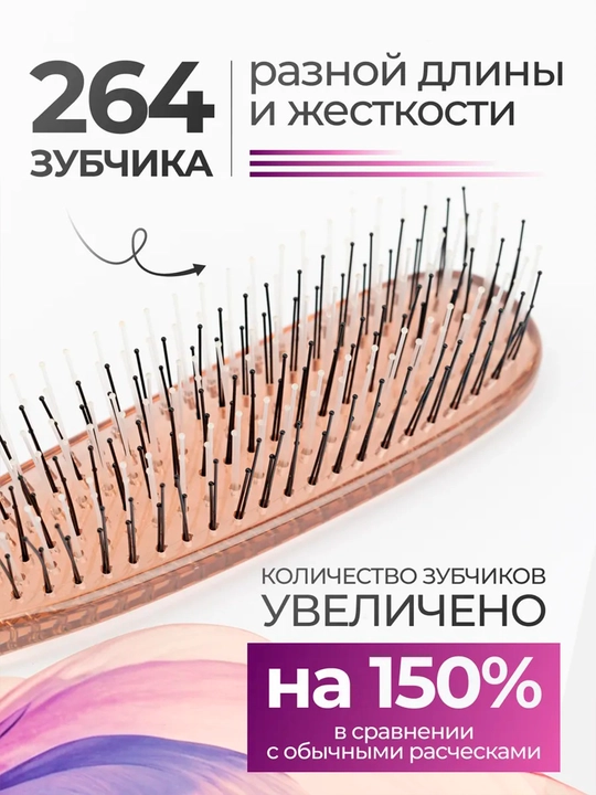 Расческа для волос массажная для ухода за волосами антистатическая мягкая