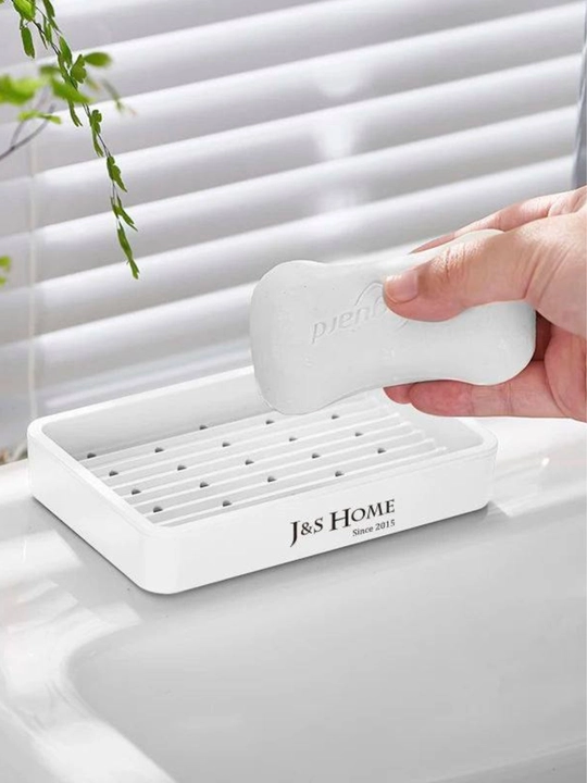 Современная мыльница со сливными отверстиями для ванной и кухни J&S HOME