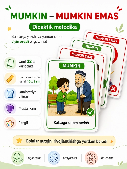 Mumkin va mumkin emas kartochkalari - 