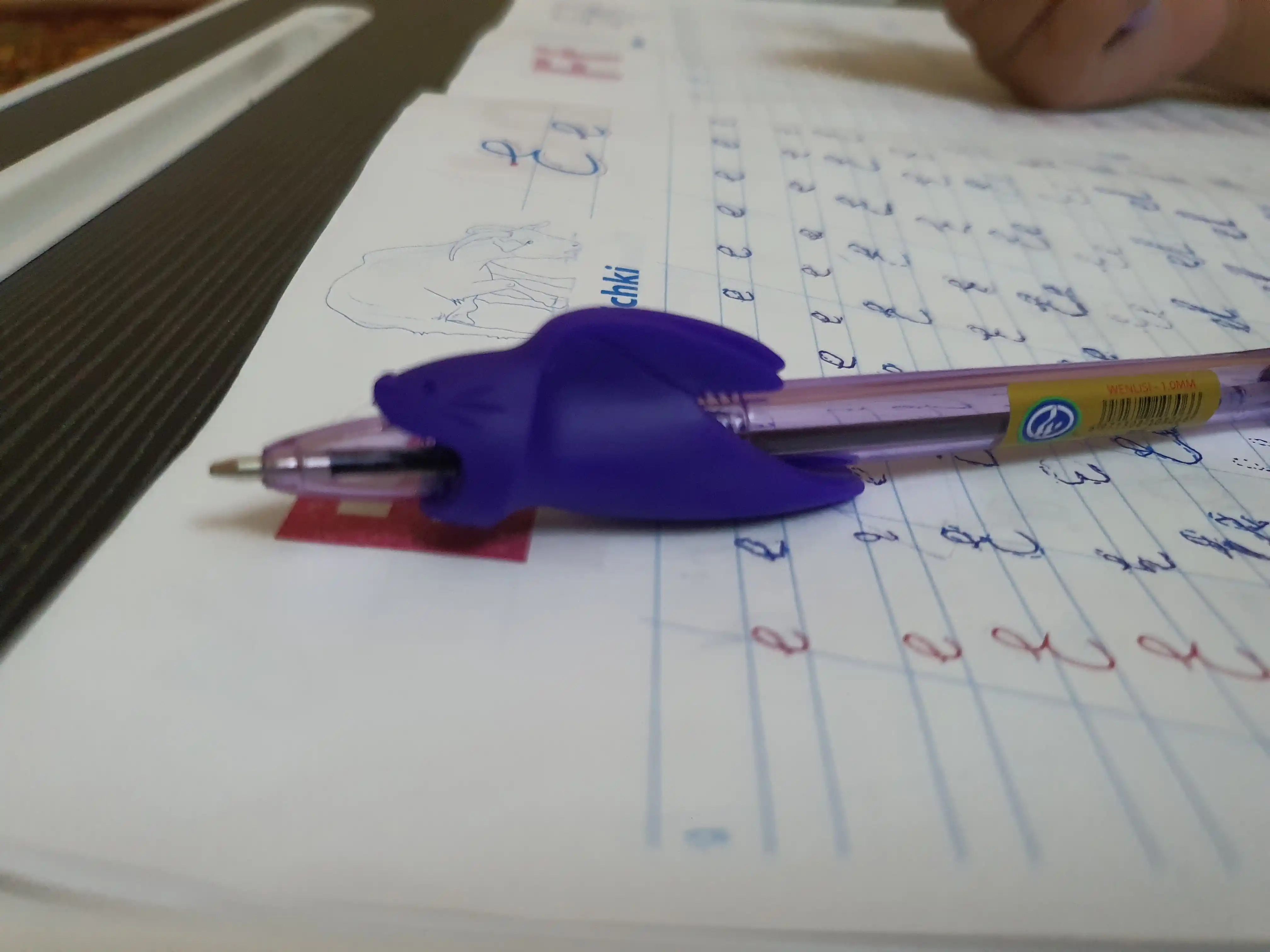 Qalam uchun uchlik PENCIL GRIPS KIDY LEAR SHARK Maped 853902 2 donadan