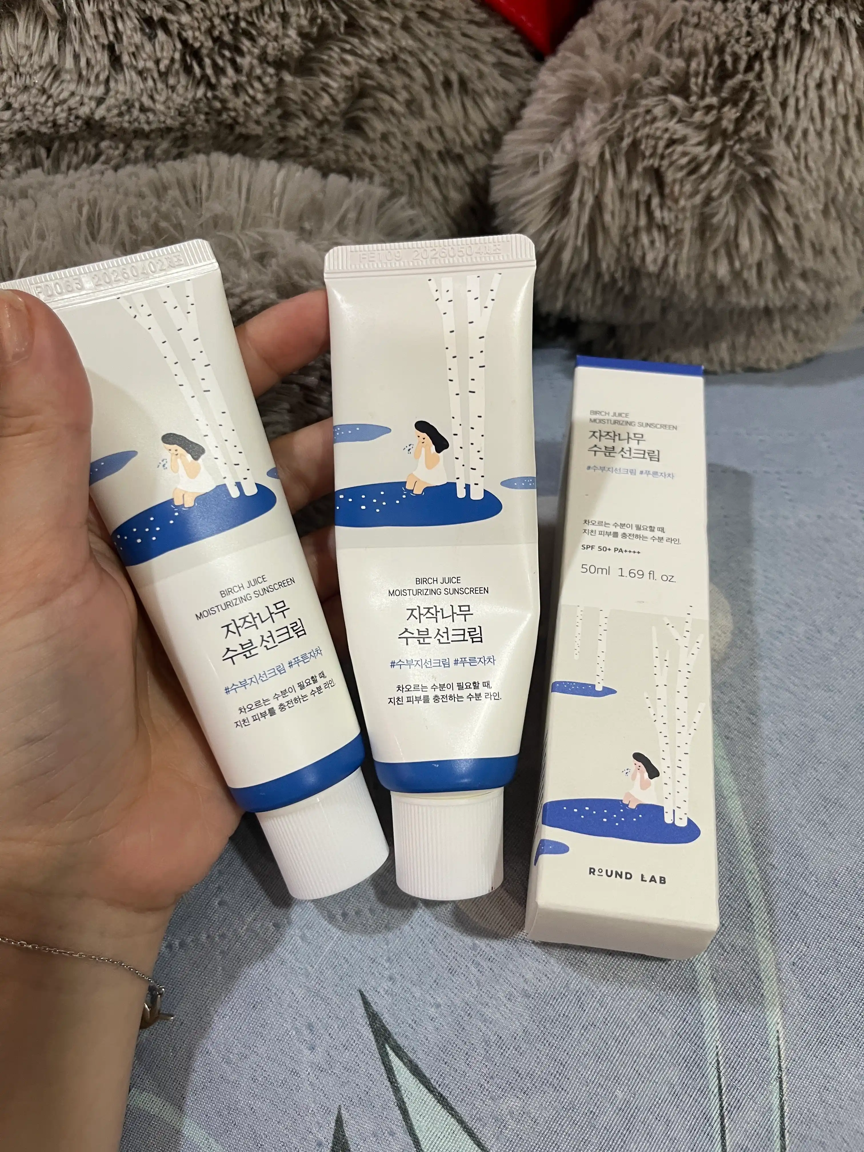 Солнцезащитный крем Round Lab Birch Juice Moisturizing Sunscreen SPF50+ PA++++, 50 мл