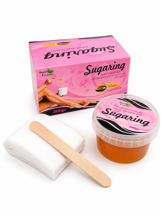 Shugaring, epilyatsiya uchun professional shakar pastasi, universal. 150 gr, 300 gr