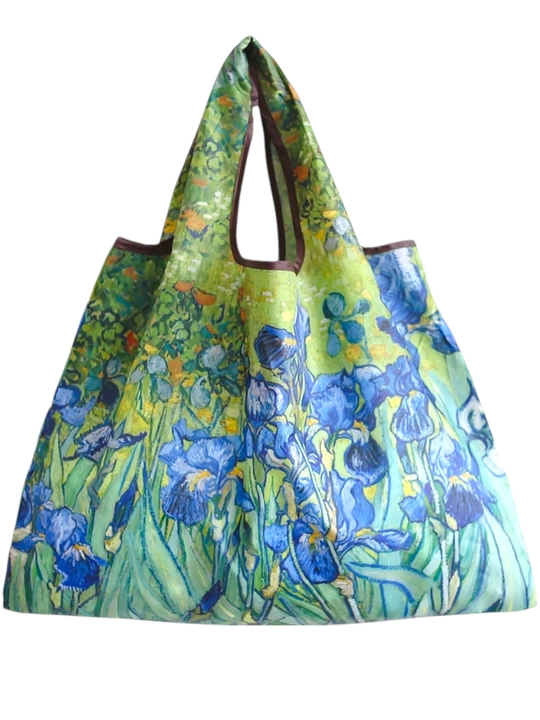 Buklanadigan eko sumka, badiiy naqshli shopper, qayta foydalaniladigan xarid sumkasi - 