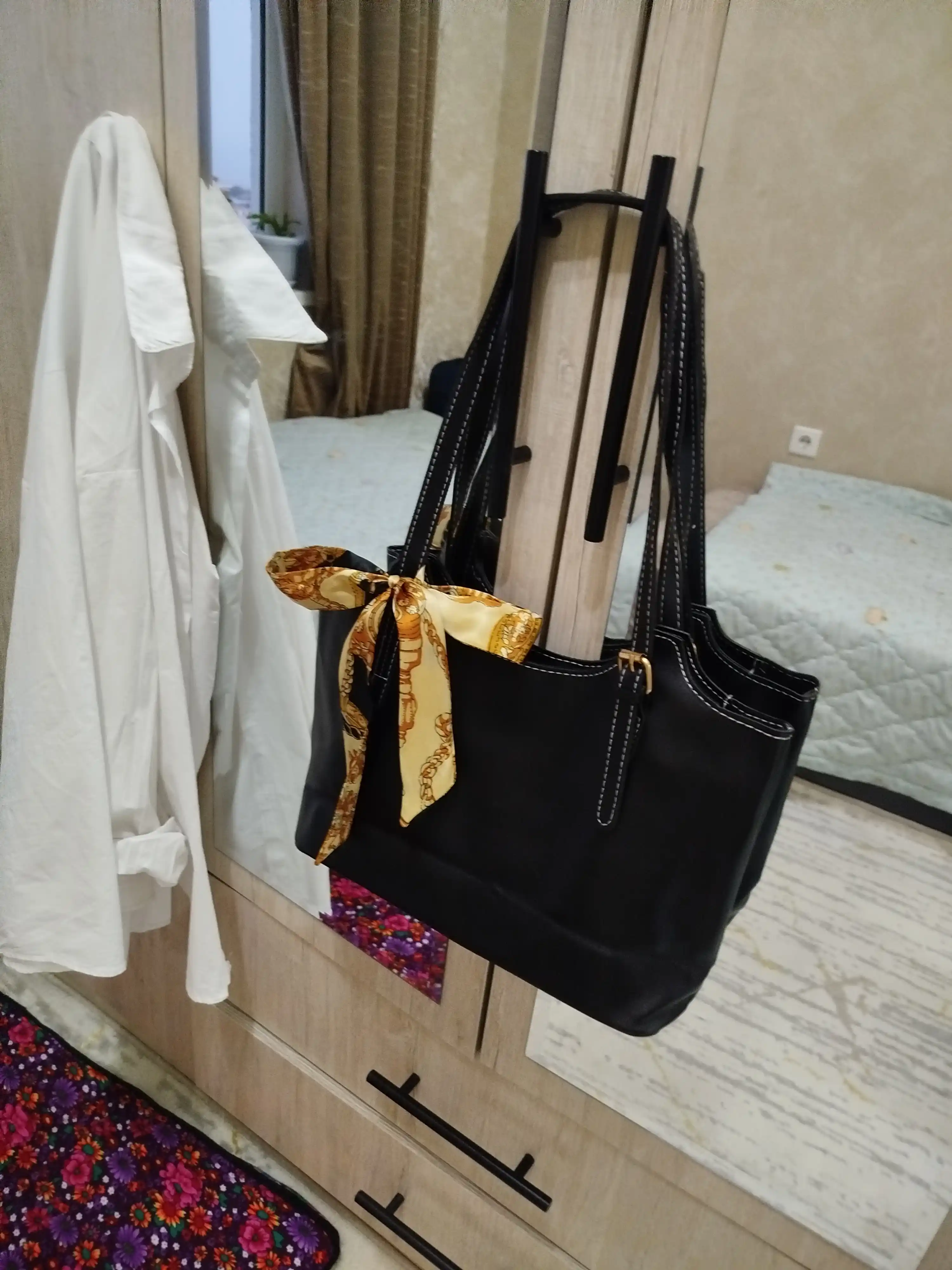 Ayollar yelkama sumkasi, eko charm, katta sig‘imli
