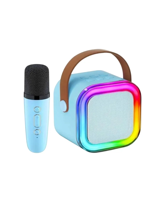 Simsiz Bluetooth kolonka va mikrofon AM-8580 mini karaoke to'plami