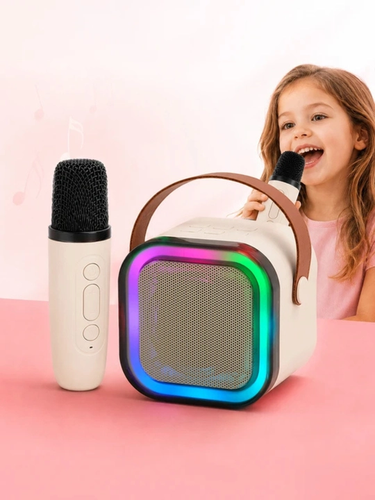 Simsiz Bluetooth kolonka va mikrofon AM-8580 mini karaoke to'plami