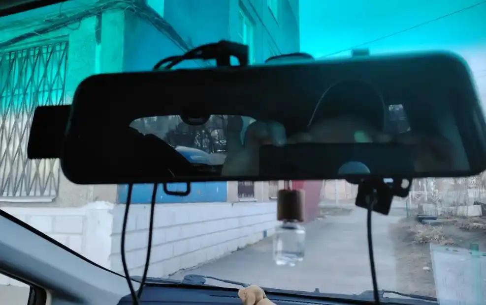 TECHMIZU 10″ ko‘zgu videoregistrator, Full HD 1080p, orqa kamera bilan