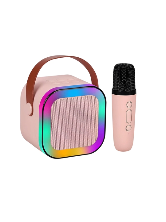 Simsiz Bluetooth kolonka va mikrofon AM-8580 mini karaoke to'plami
