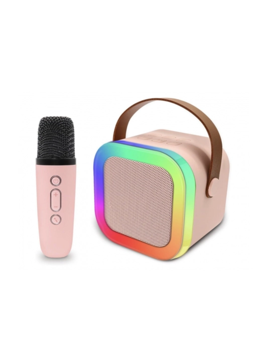 Simsiz Bluetooth kolonka va mikrofon AM-8580 mini karaoke to'plami