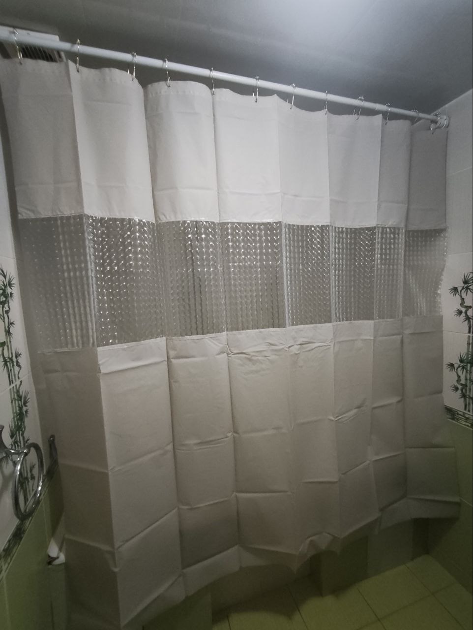 Штора для ванной комнаты и душа, плотная, водоотталкивающая, 180х180