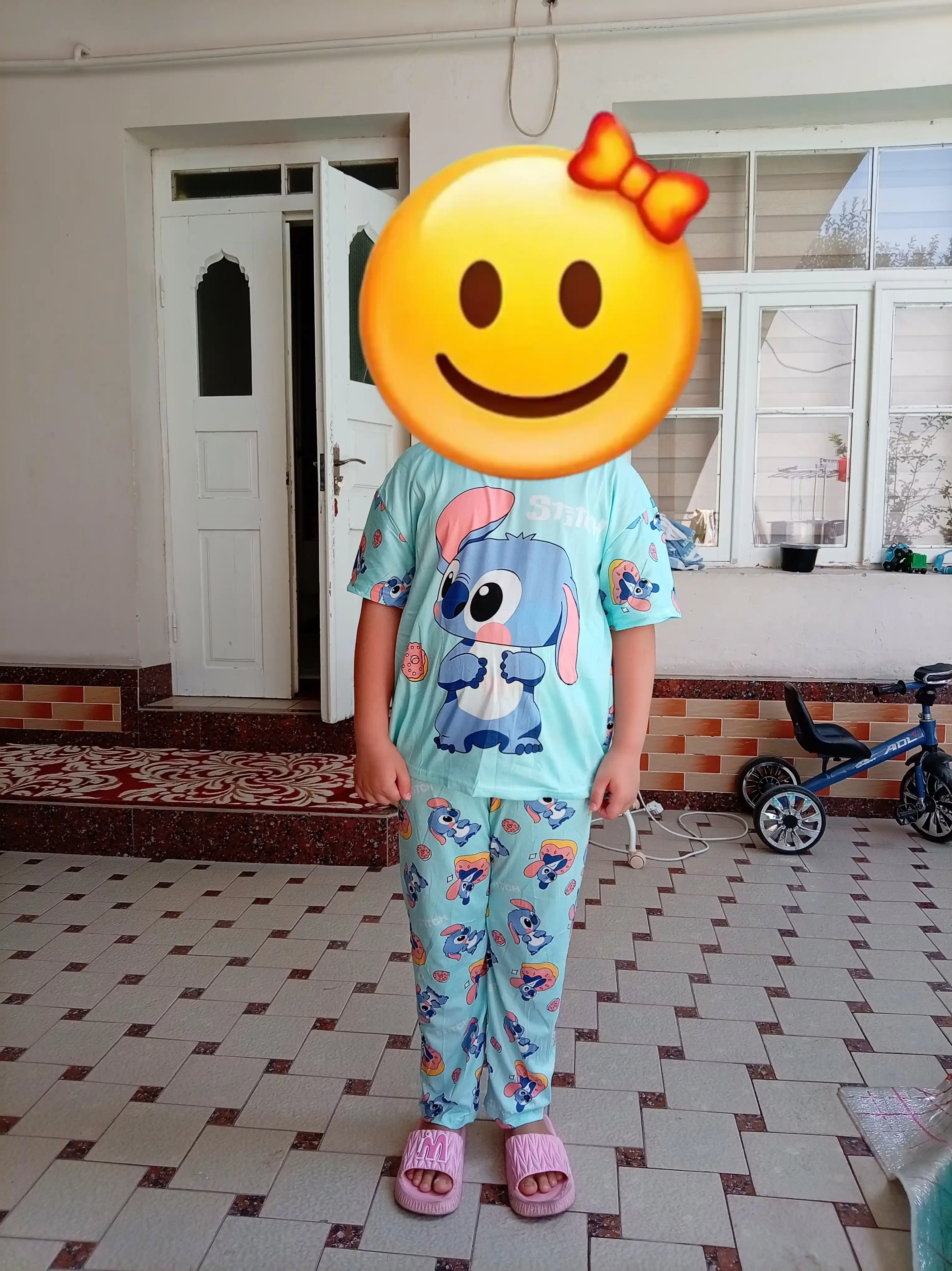 O‘smir qizlar va ayollar uchun 3 tasi 1 da uy kiyimi: shorti, shim va futbolka