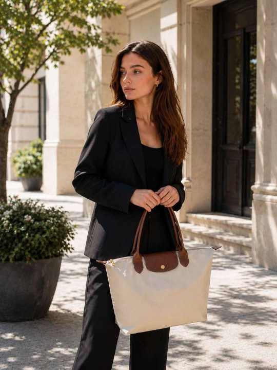 Ayollar uchun sumka, shopper yelkaga taqiladigan, katta neylon sumka, o'lchamlar S, M, L