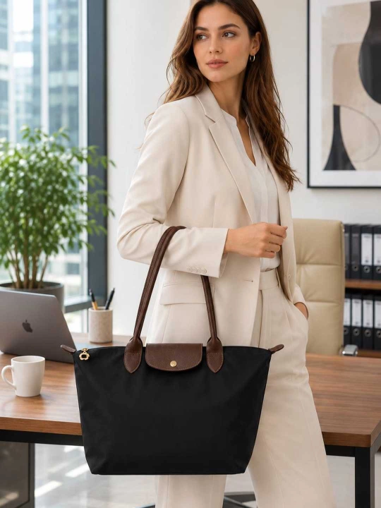 Ayollar uchun sumka, shopper yelkaga taqiladigan, katta neylon sumka, o'lchamlar S, M, L