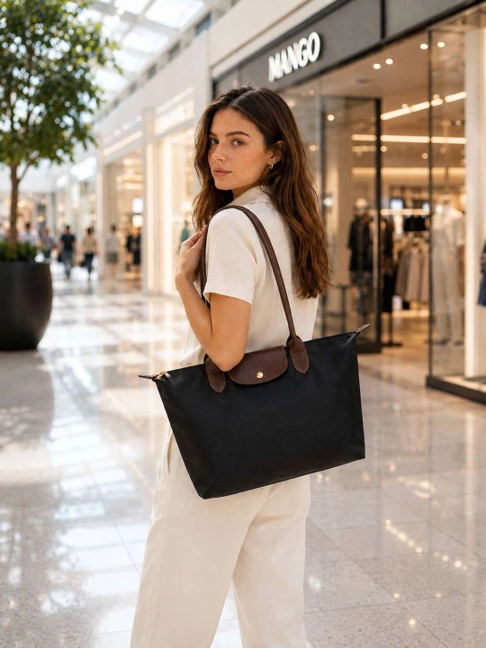 Ayollar uchun sumka, shopper yelkaga taqiladigan, katta neylon sumka, o'lchamlar S, M, L