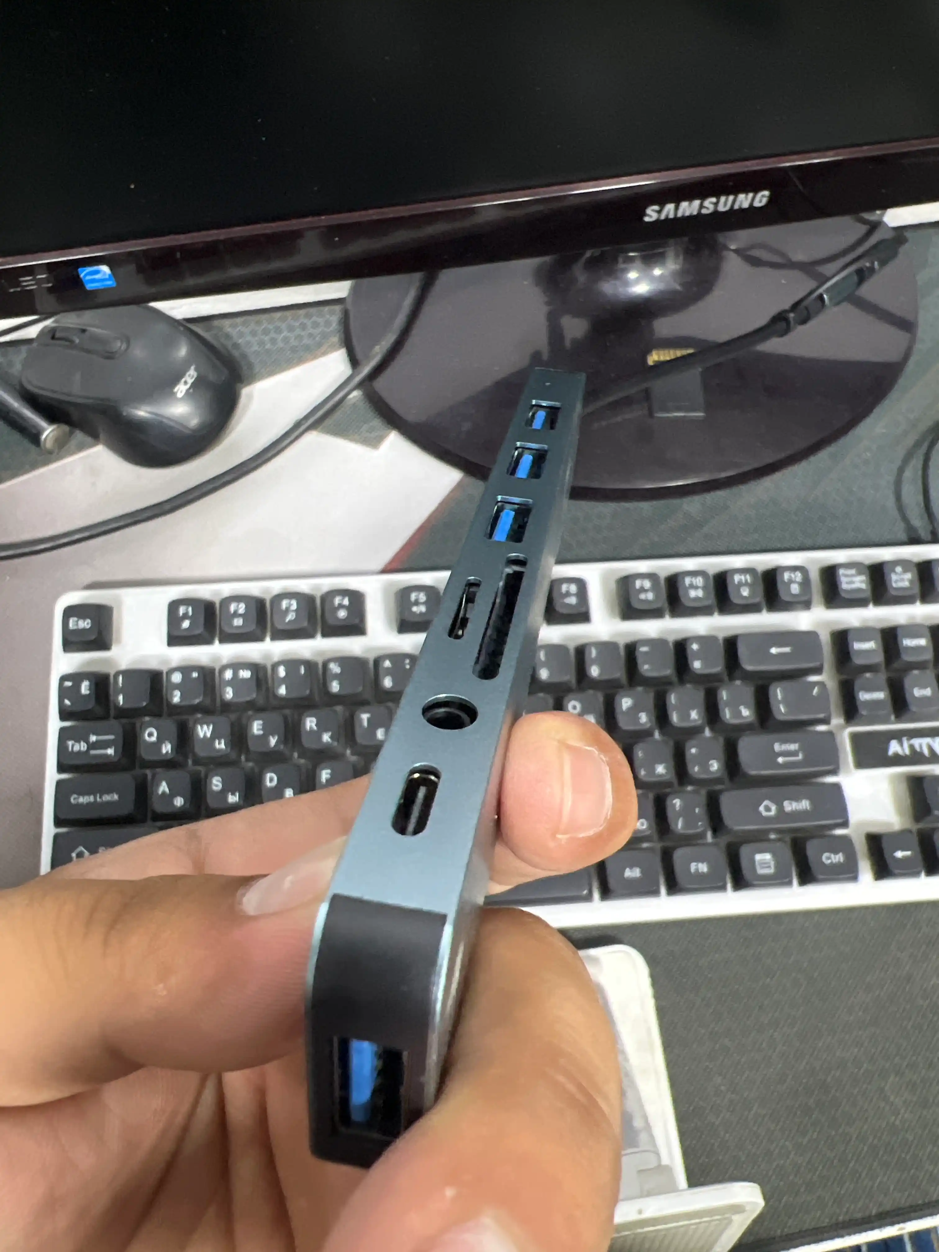 Ko‘p funksiyali USB-C adapter 8 tasi 2 da perexodnik, Hub,HDMI Хаb