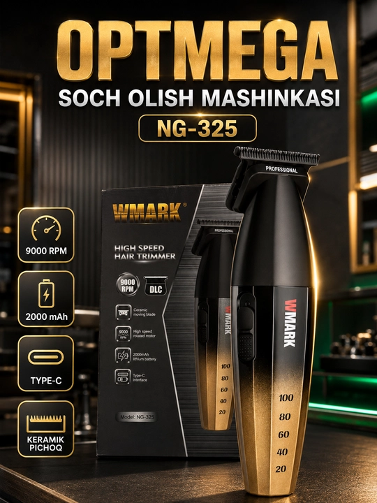 Trimmer, soch va soqol oladigan mashinka, vintage T9