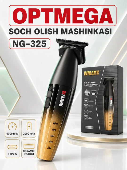 Trimmer, soch va soqol oladigan mashinka, vintage T9
