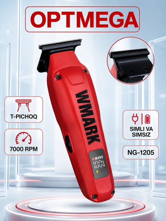 Trimmer, soch va soqol oladigan mashinka, vintage T9