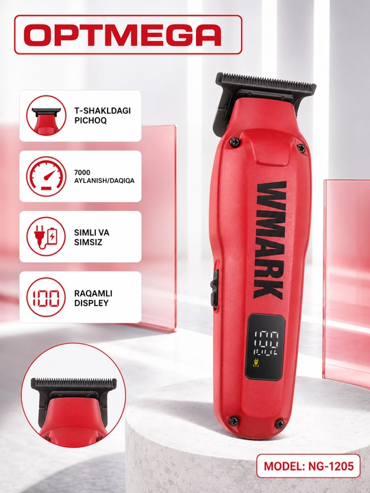 Trimmer, soch va soqol oladigan mashinka, vintage T9