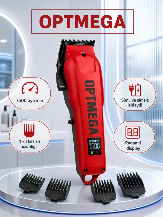Trimmer, soch va soqol oladigan mashinka, vintage T9