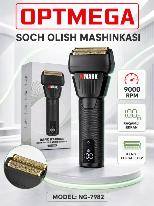 Trimmer, soch va soqol oladigan mashinka, vintage T9