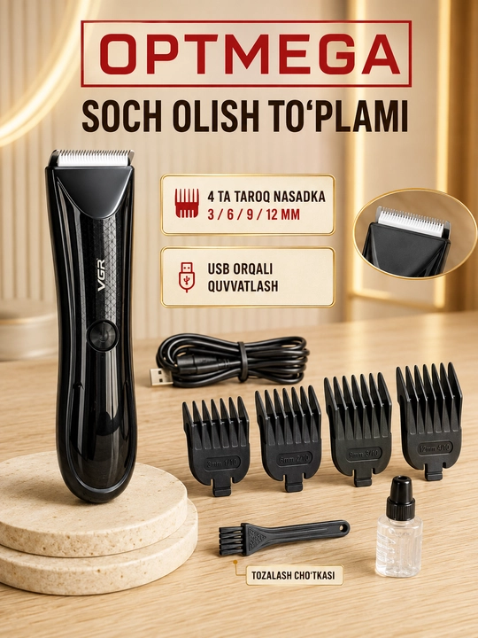 Trimmer, soch va soqol oladigan mashinka, vintage T9