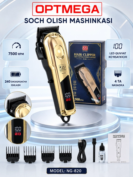 Trimmer, soch va soqol oladigan mashinka, vintage T9