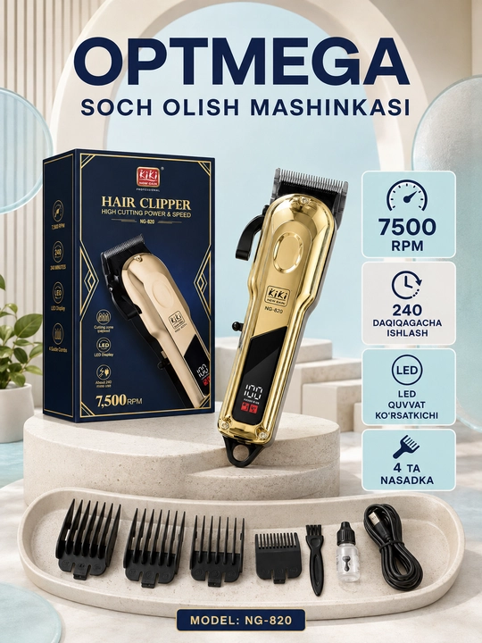 Trimmer, soch va soqol oladigan mashinka, vintage T9