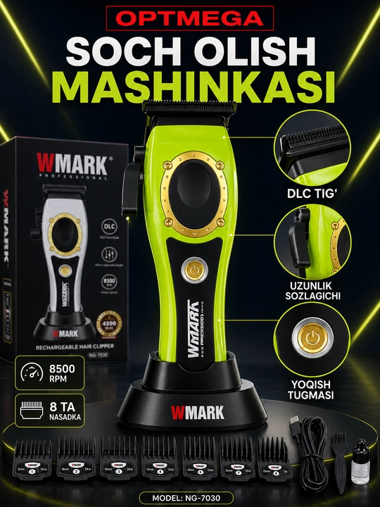 Trimmer, soch va soqol oladigan mashinka, vintage T9