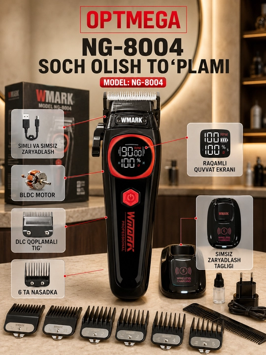 Trimmer, soch va soqol oladigan mashinka, vintage T9
