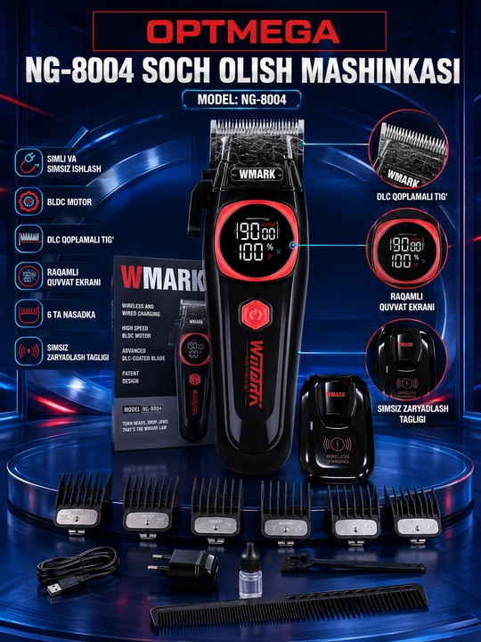 Trimmer, soch va soqol oladigan mashinka, vintage T9